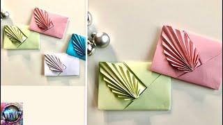 Origami Briefumschlag falten - einfachen Kuvert selber machen - Geschenk zum ValtentinstagMuttertag