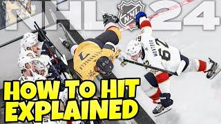 HOW TO HIT IN NHL 24 Skill Stick and Total Control - BIG CHANGES