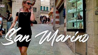 A UNIQUE COUNTRY - SAN MARINO. Italy - 4k Walking Tour around the City - Travel Guide. #Italy