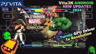 Vita3K v11 Android Ultimate Marvel vs. Capcom 3  Turnip Upscale 1x PSVita Emulator for Android