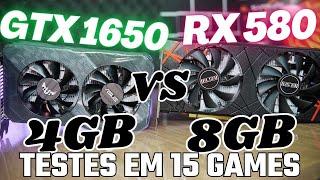 GTX 1650 vs RX 580 2048sp Elsa - R7 5700X - mim surpreendi com os TESTES 2023