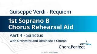 Verdis Requiem Part 4 - Sanctus - 1st B Soprano Chorus Rehearsal Aid