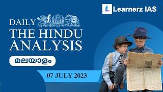 The Hindu News Analysis in Malayalam  07 July 2023  Current Affairs Malayalam  Learnerz IAS