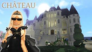 TOURING A $5M FRENCH CHÂTEAU IN BLOXBURG  roblox roleplay