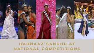 Harnaaz Sandhus BEST Moments on Stage During National Competitions  Miss Universe