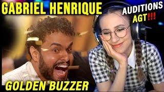 Singer First Time Reaction  Golden Buzzer Gabriel Henriques Auditions  AGT 2023