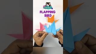 Make a flapping bird & your ideas will soar ️ #shorts #origami #papercraft #kidscraft #diycrafts