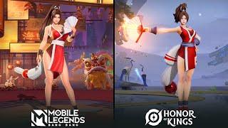 Mai Shiranui  MLBB  VS Mai Shiranui  HOK 