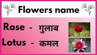Flowers name in English and Hindi  Flowers name  10 Flowers name  फूलों के नाम  phoolon ke naam