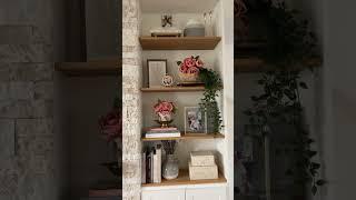 Switching shelf decor for spring