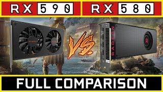 RX 590 vs RX 580  Full Comparison 4K 1440p & 1080p