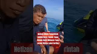 Viral Manager Perahu Boat Hotel Nihiwatu Larang Masyarakat Lokal Melakukan Surfing di Laut