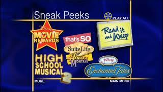 Updated Sneak Peeks Menu Disney 2007