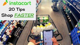 How to Shop FASTER with Instacart  20 Tips for shoppers
