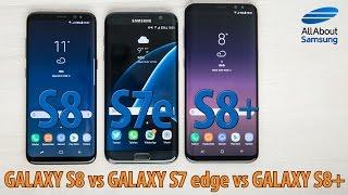 Samsung Galaxy S8 vs Galaxy S8+ vs Galaxy S7 edge comparison ENG 4k