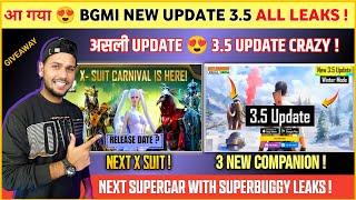 NEW COMPANION  New X Suit Carnival  Bgmi New Update 3.5  Next Supercar in Bgmi & Pubg