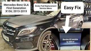 Service A Reset on Mercedes GLA mk1 #servicereset #electricparkingbrake