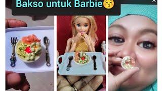 bikin miniatur bakso untuk Barbie cantik #barbie #fyp #fypシ #miniaturmakanan #miniaturbakso