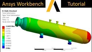 Ansys workbench tutorial for beginners  Pressure Vessel  Stress Analysis