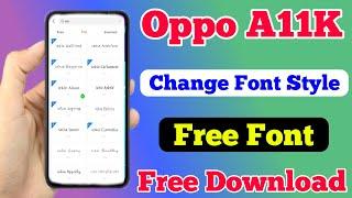 Oppo A11k Change Font Style  How To Free Font Download On Oppo A11k