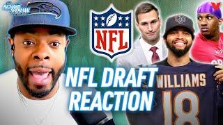 NFL Draft Reaction 49ers & Seahawks Caleb Williams to Bears Falcons take Penix?  Richard Sherman