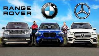 Range Rover 2024 года BMW X7 и Mercedes GLS  Короли внедорожников встречаются лицом к лицу