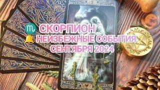  СКОРПИОН  КАКИЕ НЕИЗБЕЖНЫЕ СОБЫТИЯ ВАС ОЖИДАЮТ В СЕНТЯБРЕ 2024