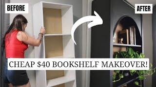 Diy furniture flip on a budget Turning a basic bookshelf into something beautiful