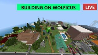 WolfKing25 LIVE - Wolficus - Building my minecraft city LIVE