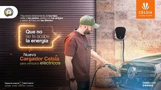 ¡Recarga tu vehículo eléctrico con nuestro nuevo cargador de Celsia 