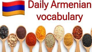 Daily Armenian vocabulary in use