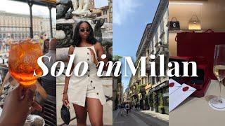 SOLO TRIP TO MILAN ITALY 2024 luxury shopping viral spa new friends city tour THE DESSY RAY WAY