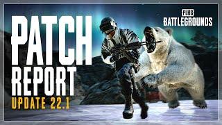 PUBG  Patch Report #22.1 - A New Creature a New Attachment and New environmental mood in Vikendi