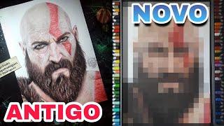 REFIZ UM DESENHO ANTIGO - Kratos God of War