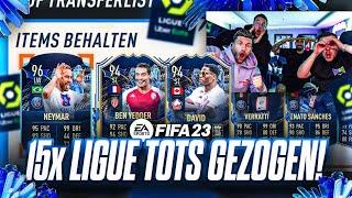 15x Ligue 1 TOTS GEZOGEN  Best Of Tots Pack Opening mit Robert Andrich + Tisi  FIFA 23