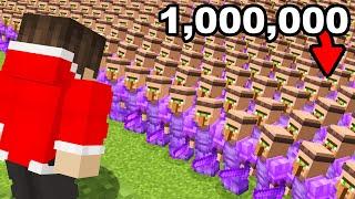 Using 1000000 Netherite Villagers To Take Over This Minecraft SMP...