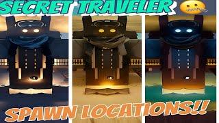 THE SECRET TRAVELER SPAWN LOCATIONS DEMON BLADE ROBLOX