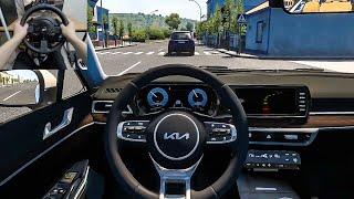 Euro Truck Simulator 2 - KIA K5 2022 Steering Wheel Gameplay