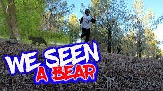 WE SEEN A BEAR AT THIS BMX RACE TRACK IN THE WOODS