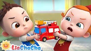 Sharing is Caring  Sharing Toys Song  LiaChaCha Nursery Rhymes & Baby Songs