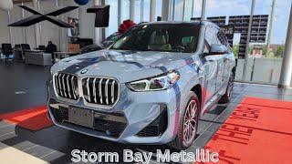 NEW ARRIVAL 2024 BMW X1 xDrive28i Storm Bay Metallic on Oyster Veganza #bmw #x1 #u11