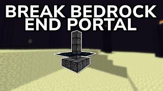 How to Break the Bedrock End Portal in Minecraft 1.21 - Very Useful to Make a Sand Duper