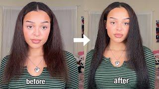 NATURAL STRAIGHY EXTENSIONS STEP BY STEP  CURLSQUEEN