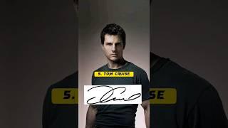 Top 10 Popular Actors With There Coolest Signatures.. #shorts