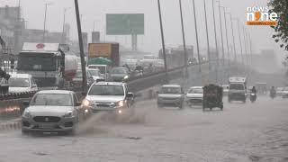 Monsoon Deluge in Delhi  Mahipalpur Rain Visuals and Weather Report  Weather Update  News9