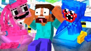 Monster School  Herobrine and Mommy Long Legs - Minecraft Animation