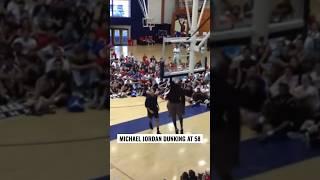 Michael Jordan dunking at 58 years old #nba #basketball #jordan