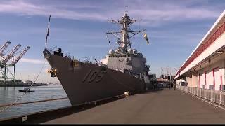 Navy vessels arrive in San Pedro for LA Fleet Week 2018