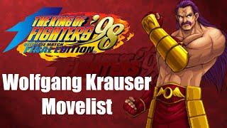 Wolfgang Krauser Movelist The King of Fighters 98 Ultimate Match Final Edition