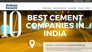 Top 10 Best Cement Companies In India